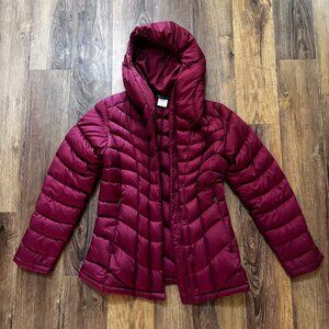 Patagonia puffy jacket, red, small